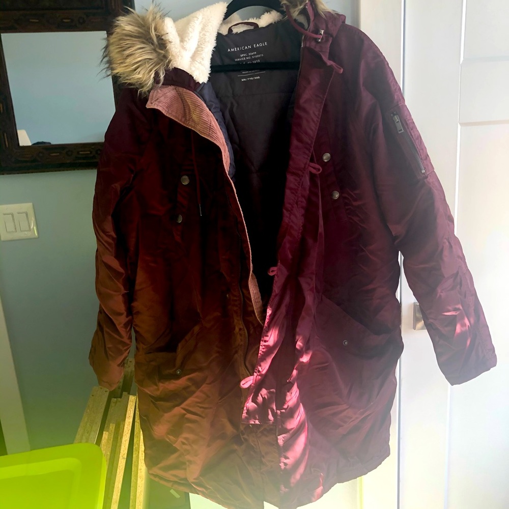 Plus size heavy winter parka
